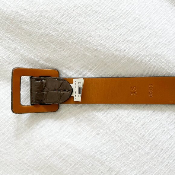 Brand new Ralph Lauren Purple Label Alligator belt XS Made in Italy - Picture 10 of 12